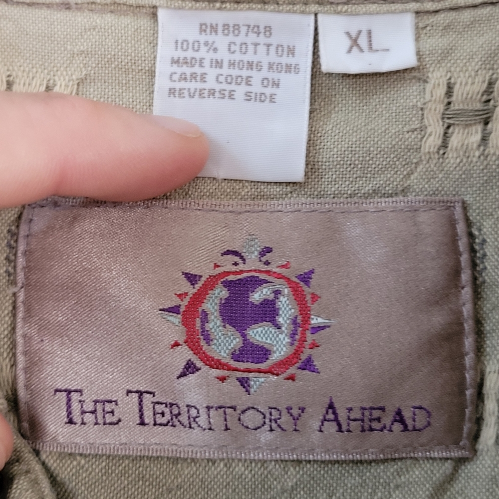 VTG The Territory Ahead Short Sleeve Button Down Cotton Men's XL Casual Lot of 4 - Picture 2 of 9